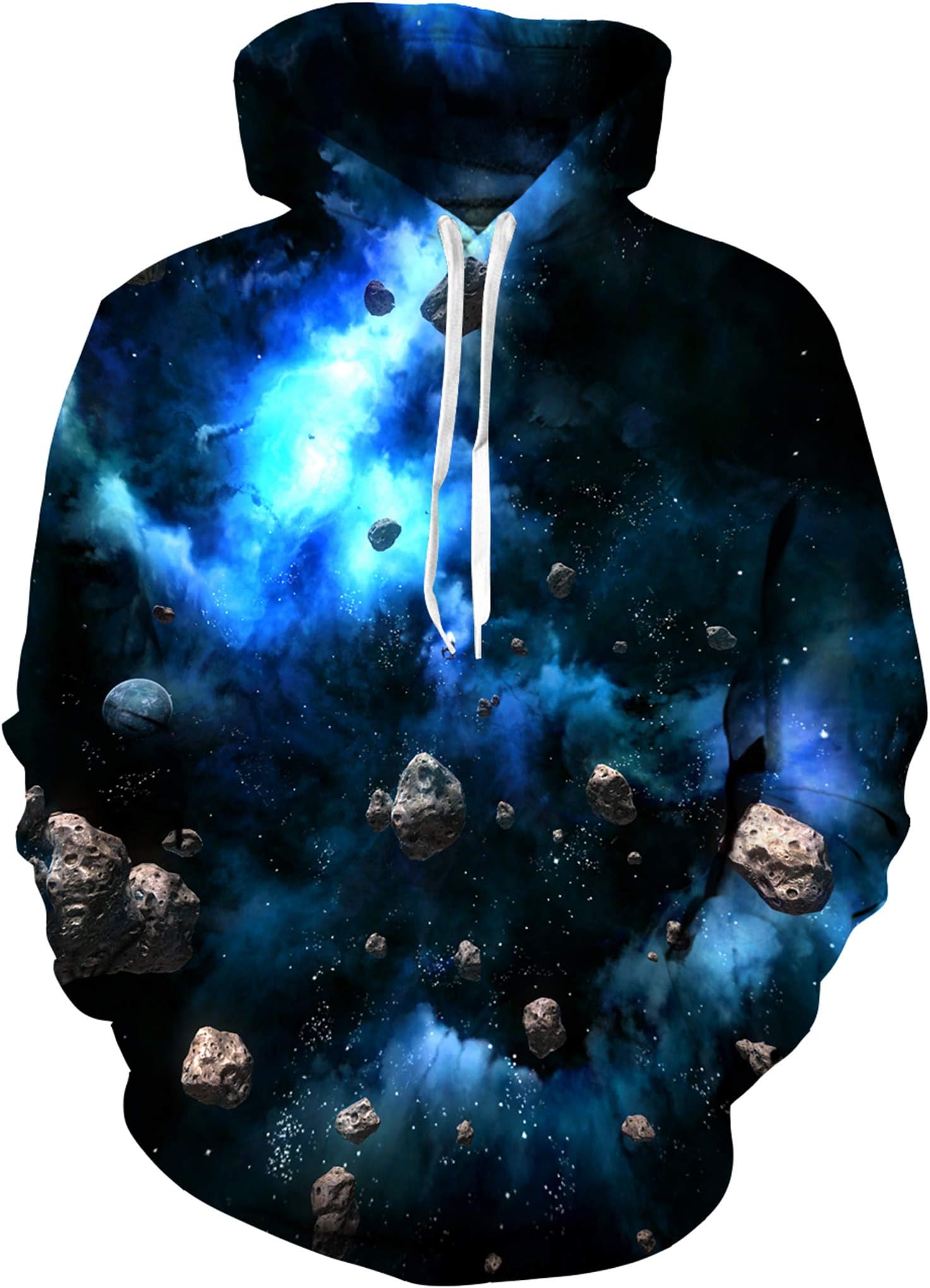 RAISEVERN Unisex 3D Realistic Digital Print Pullover Hoodie Hooded Sweatshirt S-XL