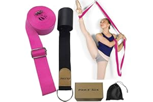PRICE XES Adjustable Leg Stretcher Lengthen Ballet Stretch Band - Easy Install on Door Flexibility Stretching Leg Strap Great Cheer Dance Gymnastics Trainer Stretching Equipment Taekwondo Training