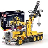 Mould King 17011 Heavy-Duty Tow Truck Building Toy Set, Technology MOC Road Trailers Building Gift Toys for Kids Age 14+ (1,250 Pieces)