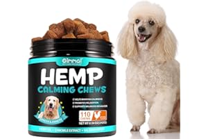 VXHDAG Calming Chews For Dogs - 110 Chews Hemp Dog Treats For Calming with Anxiety and Stress, Helps Dog Anxiety, Separation, Barking, Stress Relief, Sleep Calming Aid All Ages,Breeds&Size (CHICKEN Flavor)