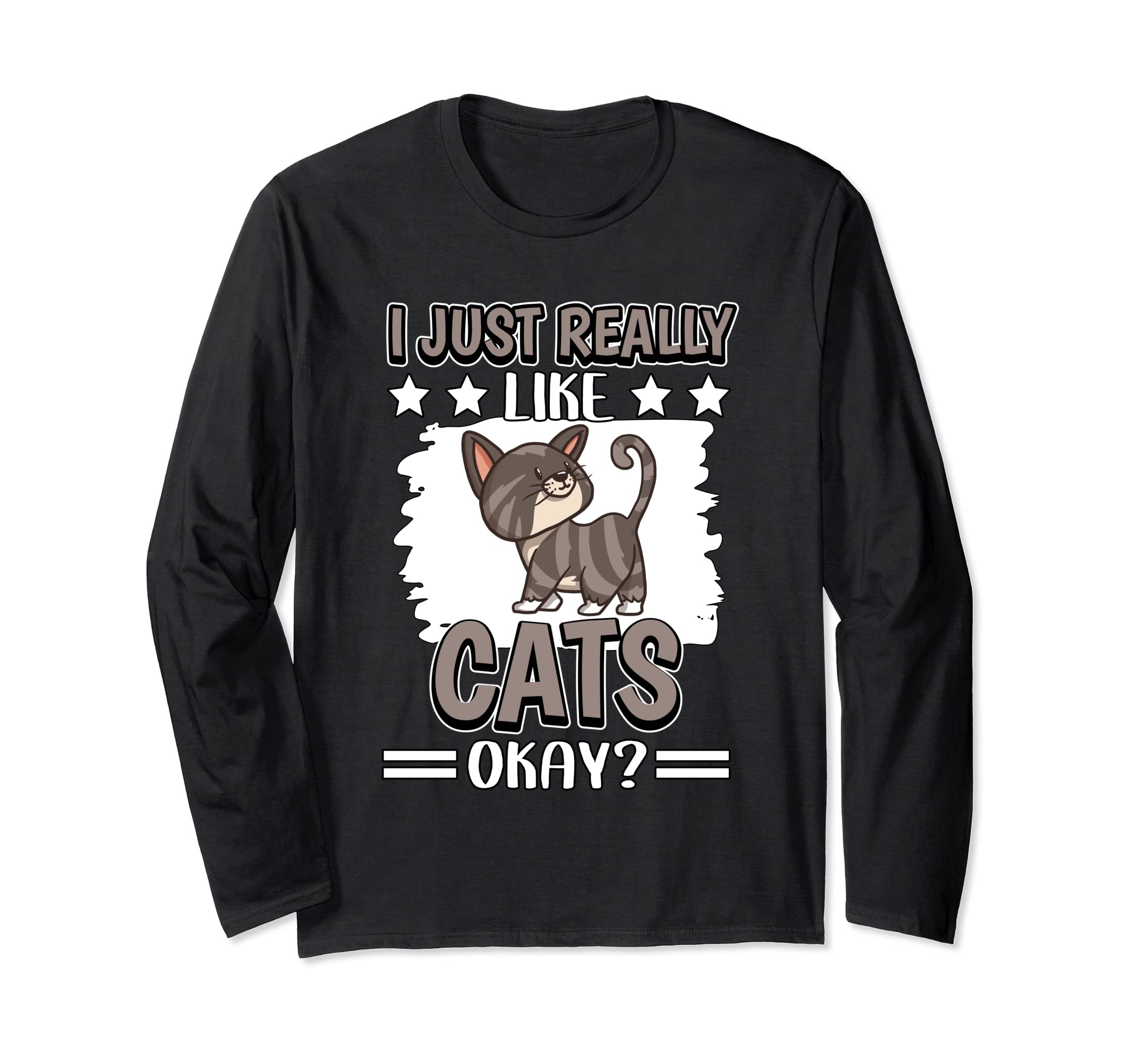 I Just Really Like Cats Okay Cat Long Sleeve T-Shirt โ image 1