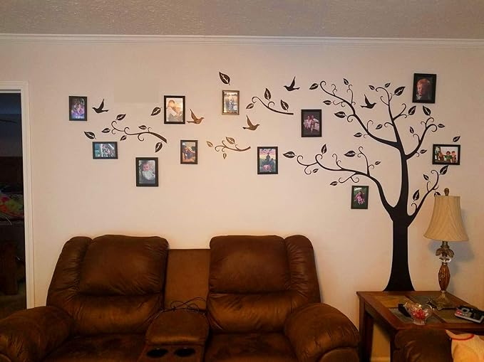 Large Family Tree Wall Decals 3D DIY Photo Frame Wall Stickers Mural Home Decor