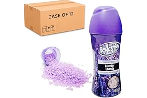 Reactive Lavender Scent Laundry Beads, In-Wash Booster, 128g (Pack of 12), Long-Lasting Freshness, Odour Removal, Compatible 