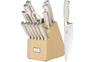 Premium Knife Set,High Carbon Stainless Steel Forged,Sharp Knives Set for Kitchen,Triple-Rivet Ergonomic Handle,Hundreds of Y