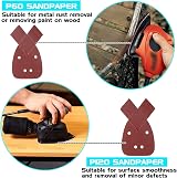 Taspire 60pcs Black & Decker Mouse Sander Pads 140mm 40/60/80/120/180/240 view 7