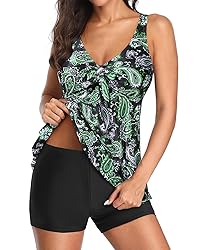 Yonique Women 2 Piece Flowy Tankini Swimsuits with