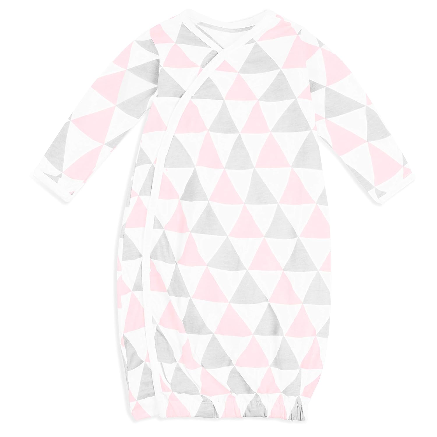 Baby Kimono – Baby Kimono Gown – Newborn Kimono Triangles Collection – Kimono Baby Clothes 3 Pack – Baby Girl Kimono – Baby Kimono Sleepsuit Age 3-6 Months – Soft Pure Cotton Baby Kimono Grey: Baby