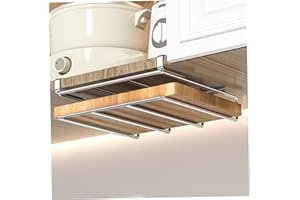 Under Cabinet Cutting Board Holder Stainless Steel Polished Cutting Board Rack Punch-Free Smooth Heavy Duty Vertical Horizont
