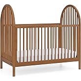 Delta Children Cannon 4-in-1 Convertible Crib - Converts from Baby Crib to Toddler Bed, Daybed and Sofa Bed, Fits Standard Full-Size Crib Mattress, Chestnut