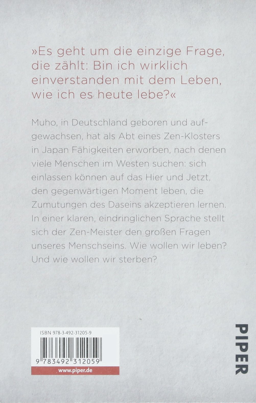 Ein Regentropfen Kehrt Ins Meer Zuruck Warum Wir Uns Vor Dem Tod Nicht Furchten Mussen Amazon De Abt Muho Abt Bucher