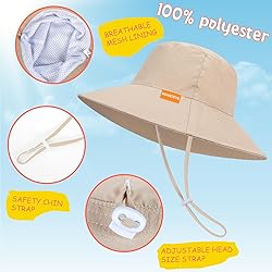 Baby Sun Hat Kids Summer UPF 50+ Toddler Bucket Hat