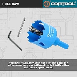 1-1/2 Inch Hole Saw with Arbor for Metal and Wood