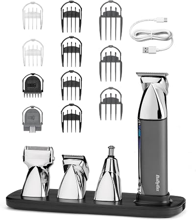 BaByliss Super-X Metal 15-in-1 Trimmer Beard Body Kit 5 Hr Runtime 7200U