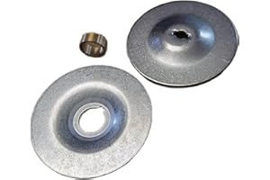 KUMEKA TS400 Outer & Inner Blade Thrust Washer with Adapter Fits Stihl TS350 TS360 TS410 TS420 TS700 TS800, Silver