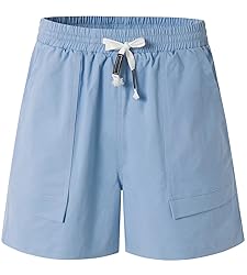 Vcansion Womens Elastic Waist Plus Size Summer