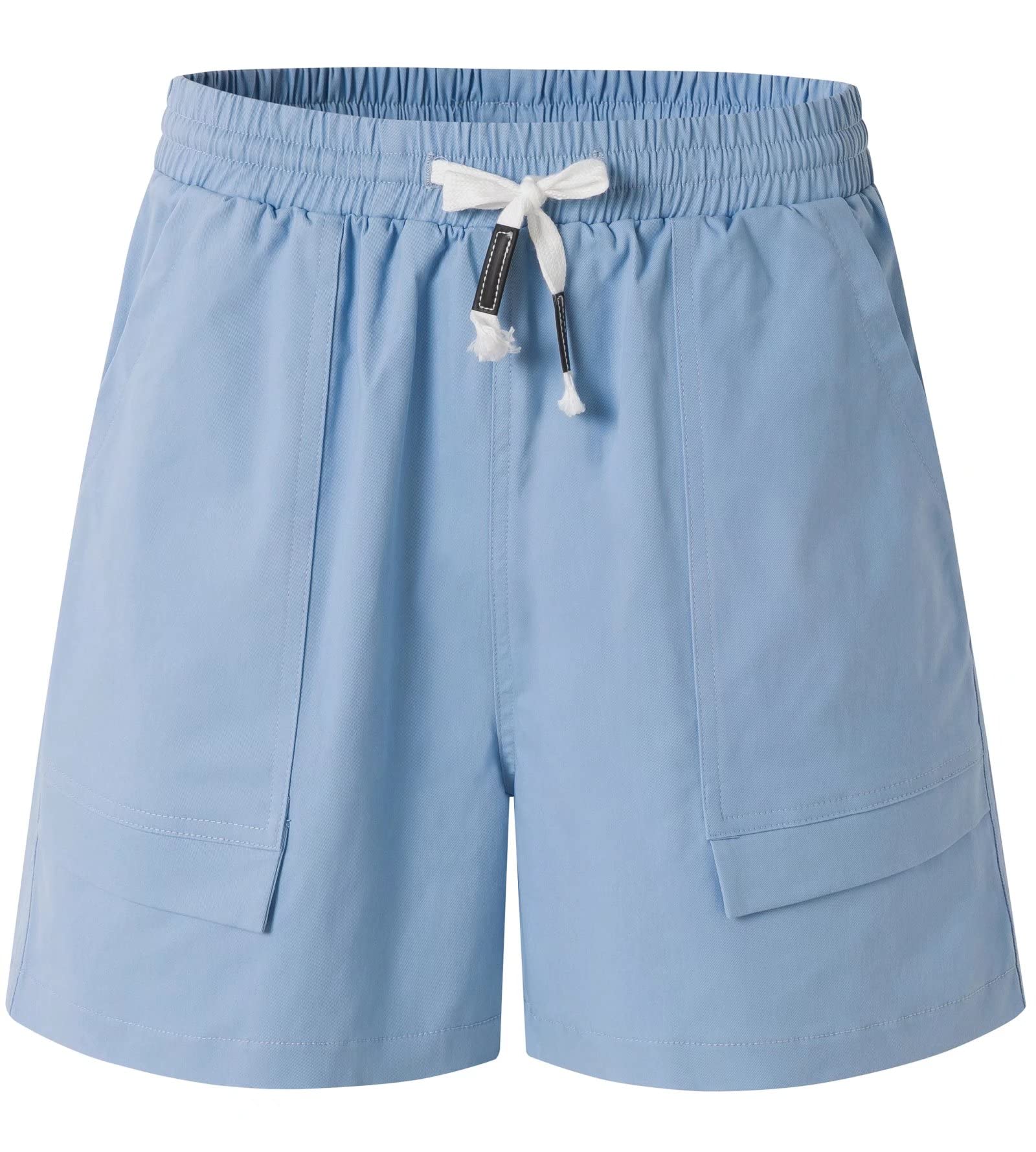 Vcansion Womens Elastic Waist Plus Size Summer
