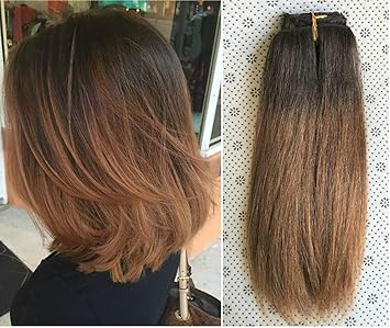 Amazon Com 10 18 Full Head 100 Human Hair Clip In Hair