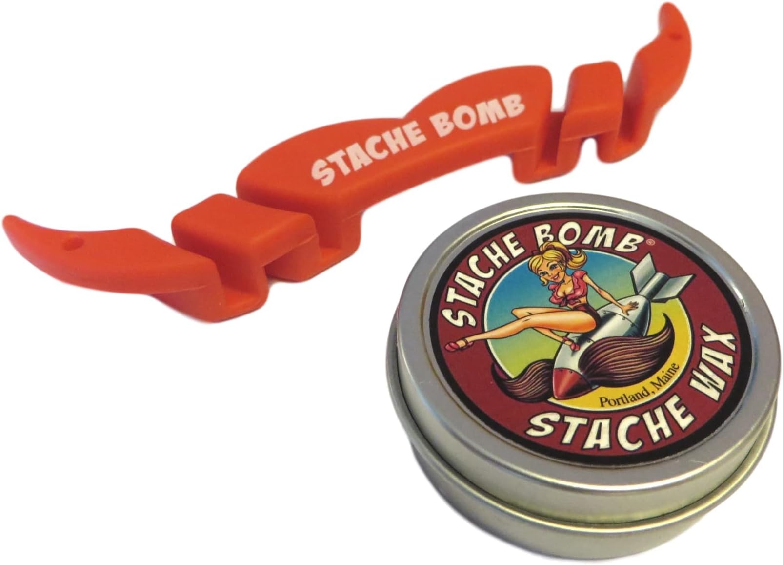 Stache Bomb Moguard Mustache Guard and Stache Bomb Stache Wax Mustache Wax Combo Pack