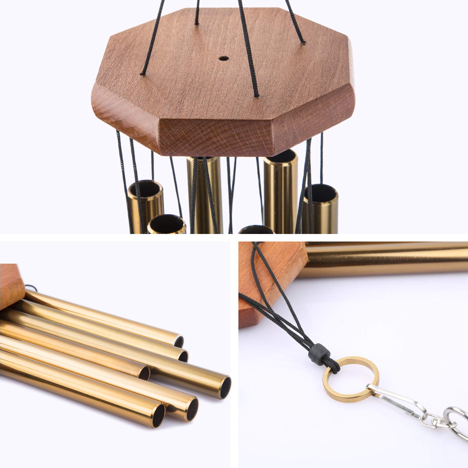 Wind Chime, 29.9” Wind Bell 6 Aluminum Tubes Beautiful Sound, Patio,Garden, Balcony,Yard,Porch,Outdoor,Indoor Décor