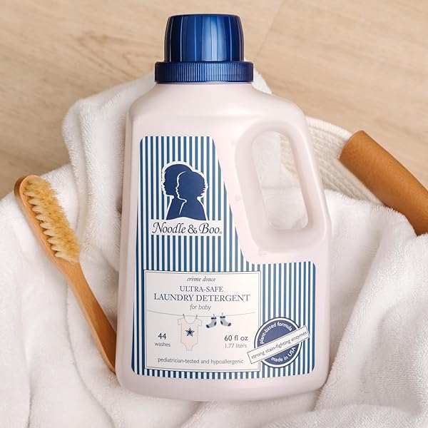 NOODLE & BOO BABY LAUNDRY ESSENTIALS ULTRA-SAFE LAUNDRY DETERGENT, 60 FL OZ. CREME DOUCE, LIQUID