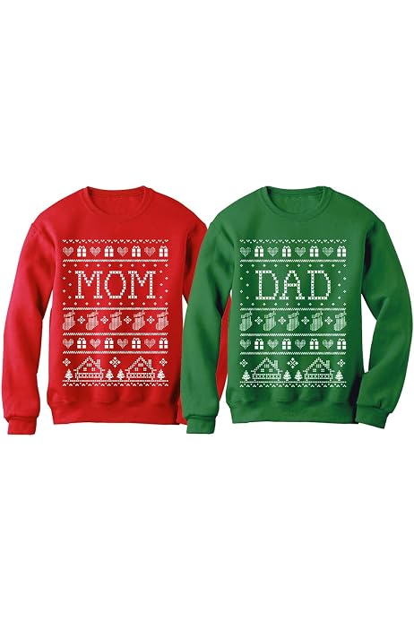 Mom \u0026 Dad Matching Ugly Christmas 