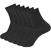 Pauboland Womens Anti Blister Odor Control Quick Dry Compression Quarter Crew Cotton Athletic Running Hiking Socks