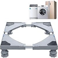 jasdel - Universal Mobile Base Dorm Fridge Stand with 4 Strong Feet Multi-Functional Adjustable Base for Adjustable…