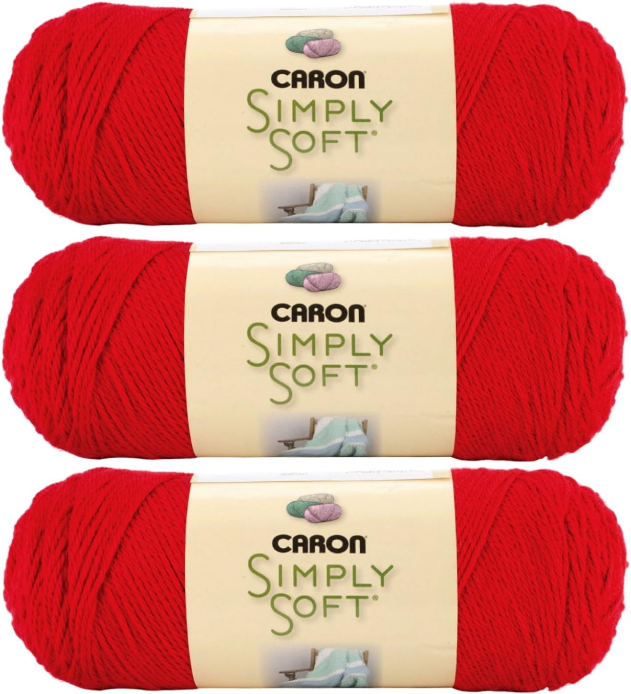 Caron Bulk Buy Simply Soft Yarn Solids 3 Pack Harvest Red H97003 9763 Caron Bulk Buy Simply Soft Yarn Solids 3 Pack Harvest Red H97003 9763