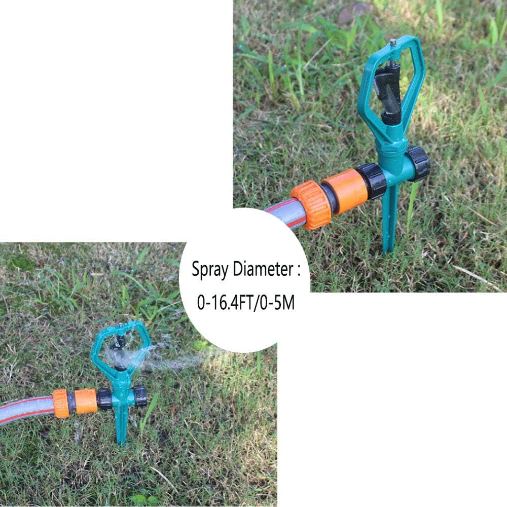 YOCAGO Lawn Garden Sprinklers, 360 Degree Automatically Rotating Sprinkler for Garden Yard Water Sprayer Irrigation System - 4 PCS : Garden & Outdoor