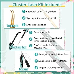 Lash Extension Kit 144Pcs,DIY Individual Lashes