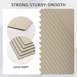 25 Sheets 12.5x10" Book Board for Book Binding