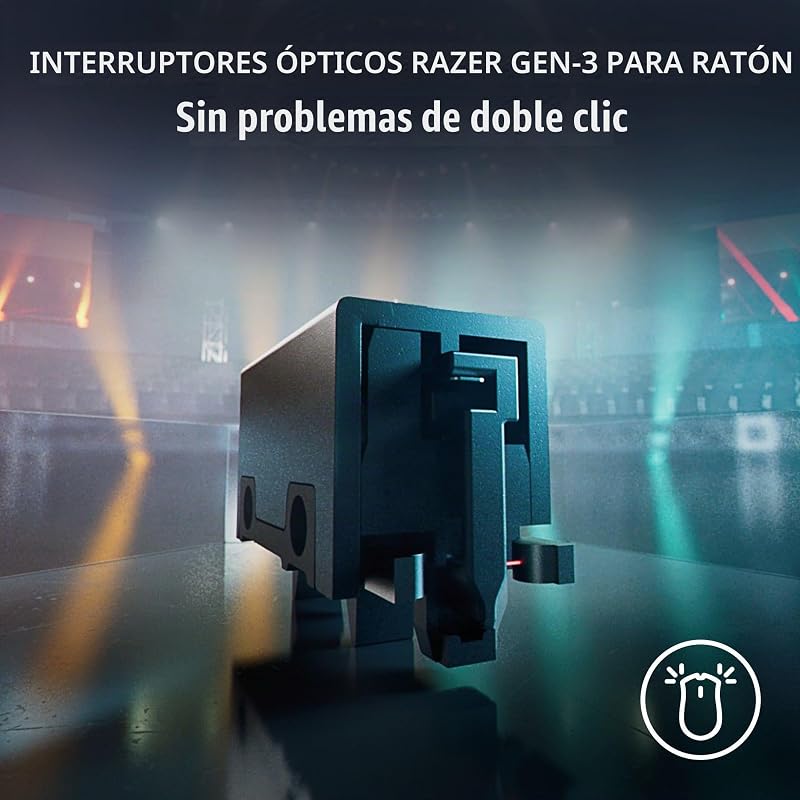 DeathAdder V3 Pro - Ratón Ligero Inalámbrico Ergonómico para Deportes Electrónicos (63 Gramos, Sensor Óptico Focus Pro 30K, Interruptores de Ratón Gen-3, Hyperspeed Wireless) Negro — foto 8 de 8