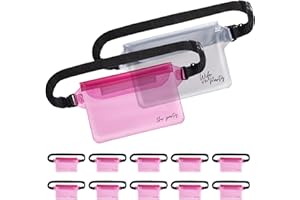 POP FIZZ DESIGNS Waterproof Bachelorette Party Fanny Pack Set (12 Pack - Pink) 1 “Wife of the Party” Bride Fanny Pack and 11 “The Party” Bachelorette Fanny Packs | Bachelorette Party Favors I Bachelorette Gifts