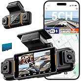 IIWEY N9 5 Channel Dash Cam 360&deg; View, 5.8G WiFi-6 with App, Free 128GB Card, FHD Front &amp; Rear Inside, Left, Right Dash Camera for Car, 12 IR Lights Night Vision, GPS, 24/7 Parking Mode, G-Sensor