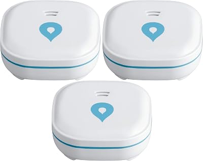 SEBSON Water Alarm GS153 3x 10 Year Battery 60x60x24.2mm Liquid Detector