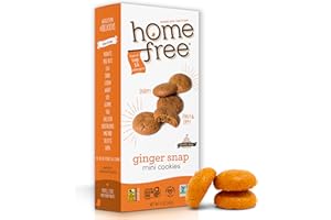 Homefree Mini Ginger Snap Cookies, Gluten Free, Nut Free, Vegan, School Safe and Allergy Friendly Snack, 5 oz. (Pack of 1)