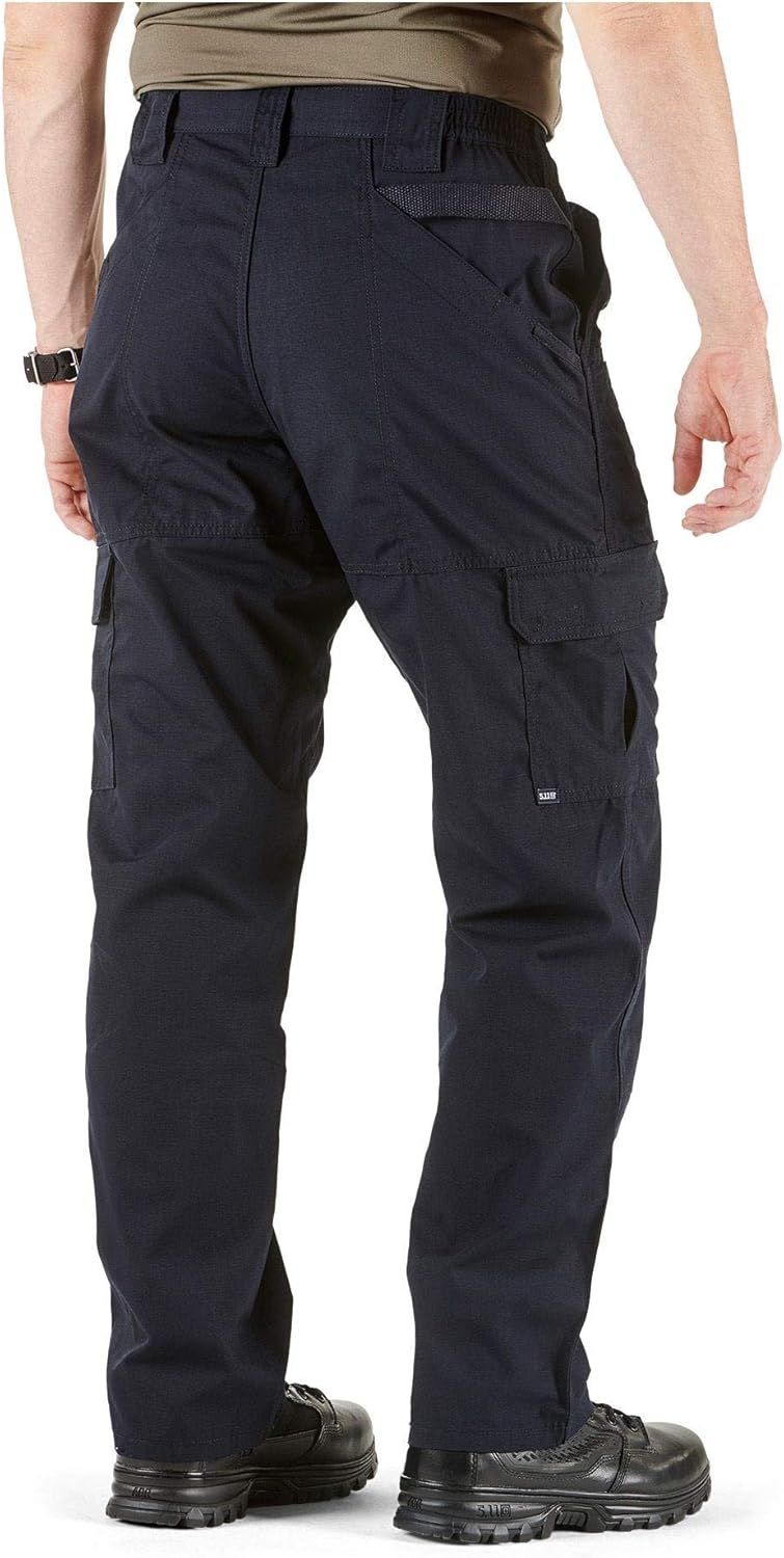 5.11 Tactical Men's Taclite Pro Lightweight Performance Pants, Cargo Pockets, Action Waistband, Dark Navy, 38W x 30L, Style 74273: Clothing