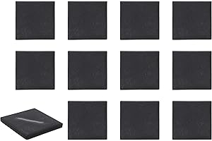 12PK Streak Plates for Minerals Testing - Off-Black Unglazed Porcelain - Eisco Labs