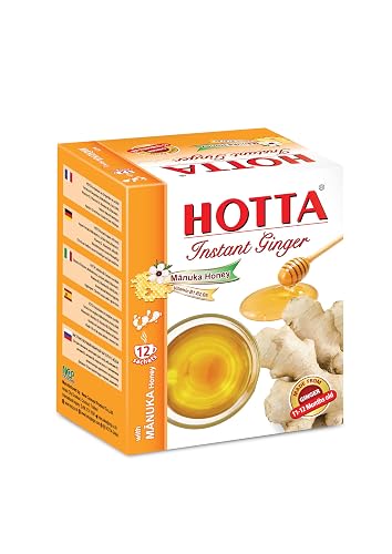 Hoota Tea HOTTA Instant Ginger Drink with Manuka Honey, Naturally Sweet, Caffeine ...