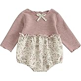 Newborn Infant Baby Girl Fall Romper Long Sleeve Floral Jumpsuit Bodysuit 3 6 9 12 18 Months Girls Rompers