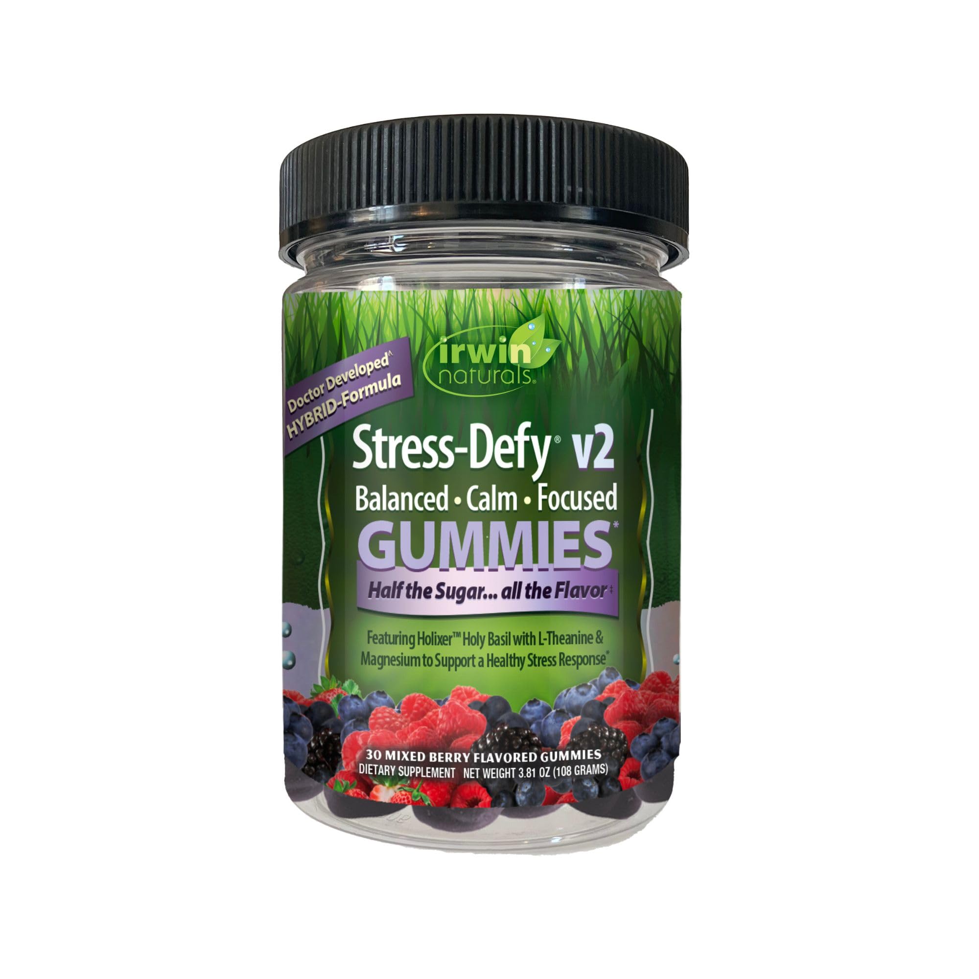 Stress-Defy v2 Gummies (Mixed Berry)