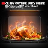 Toshiba 20L Digital Microwave Oven 800W Grill 1000W Combo Mirror Door view 2