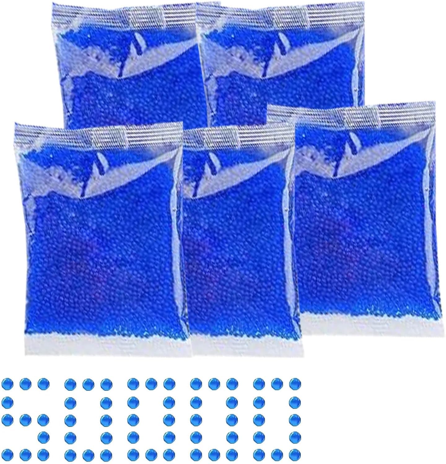 PINNACLE DYNAMICS Gel Blaster Refill Ammo - 50,000 Rounds 7-8 mm (5 Packs) - Gel Splatter Bullets for Electric Blaster Gun - Premium & Non-Toxic Ammo Refill for Ages 14 & Up