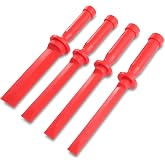 OEMTOOLS 25513 4-Pc Plastic Scraper Set &amp; Vehicle Wheel Weight Remover | Non-Scratch Chisel Construction Tools for Trim, Gaskets and Wheel Weight Removal, 1.5", 1", .75", &amp; .5"