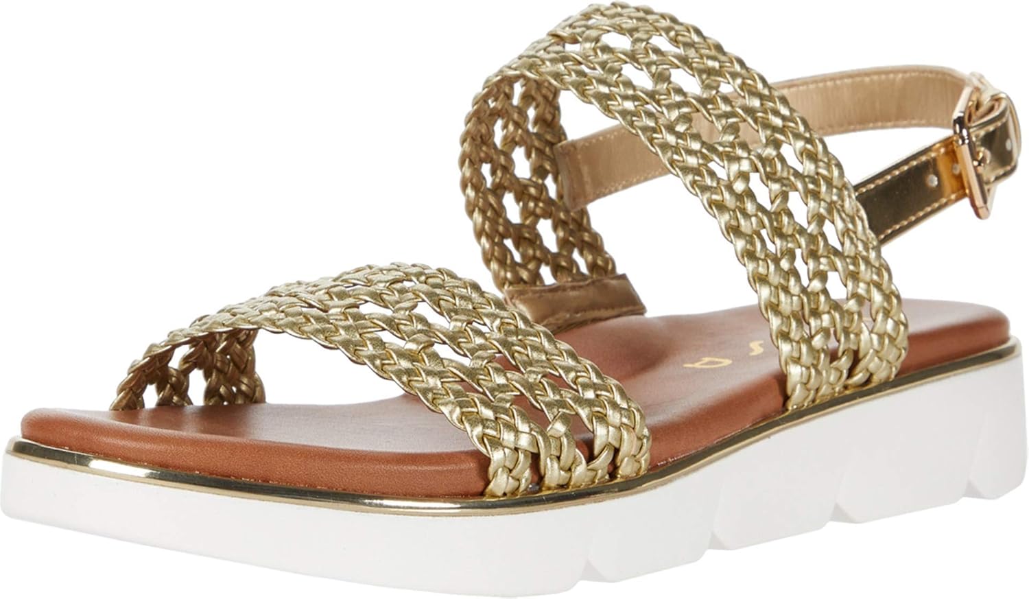 unisa gold sandals