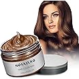 Temporary Hair Color Wax,Hair Spray Color, Hair Wax Color 4.23 oz, Easy Washout Temporary Hair Dye for Halloween,Cosplay, Party (Brown, 4.23)