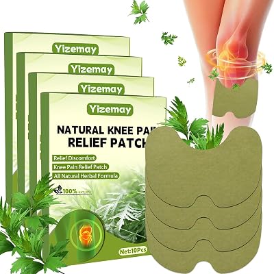 Yizemay Knee Pain Relief Patches 40 Pcs Herbal Self Heating Pain Plaster