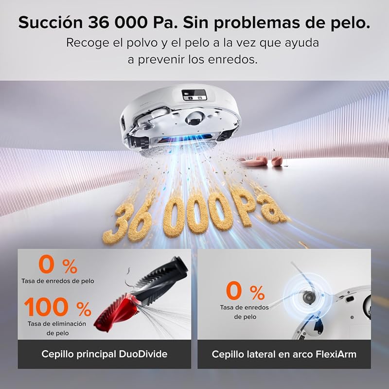 Saros 20 Neo Robot Aspirador e Esfregão, Aspiração 36000 Pa