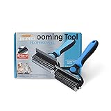 Pet Grooming Tool - 2 Sided Undercoat Rake for Cats