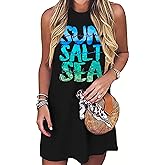 Sun Salt Sea Summer Tank Dress for Women 2025 Beach Dresses Vacation Graphic Dress Hawaiian Tank Dresses